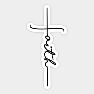 Faith Cross Sticker